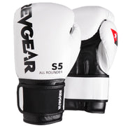 S5 Competitor Boxing Glove - White Black - Revgear Europe