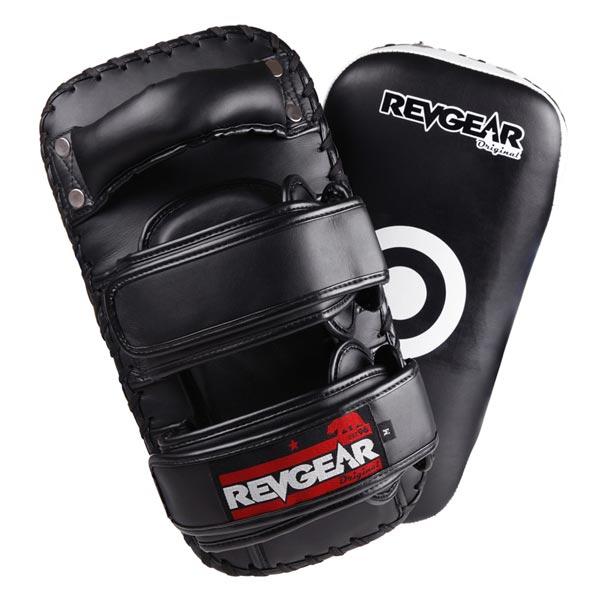Original Thai Kick Pads - Double Strap Black - Revgear Europe