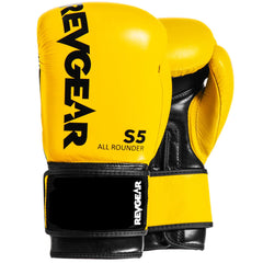 S5 All Rounder Boxing Glove - Yellow Black - Revgear Europe