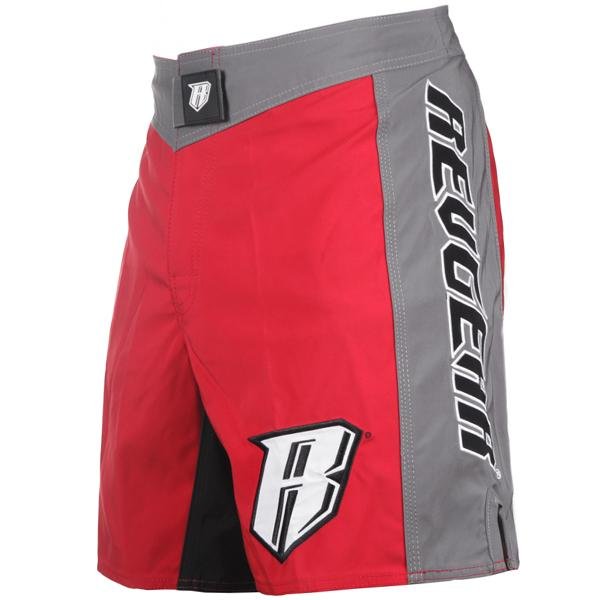 Spartan Pro Micro MMA Shorts - Red & Grey - Revgear Europe