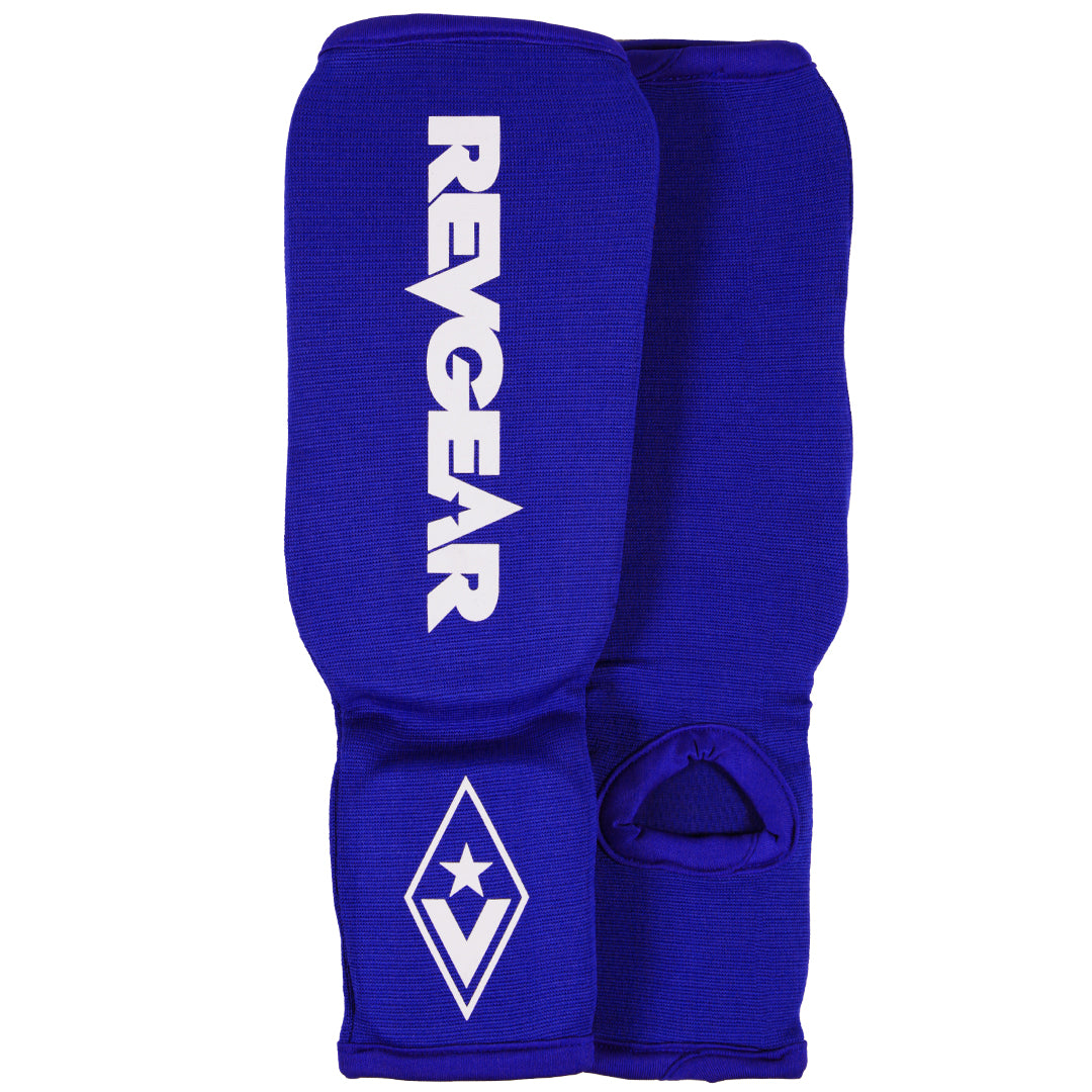 Amateur Muay Thai Shin Guards - Blue - Revgear Europe