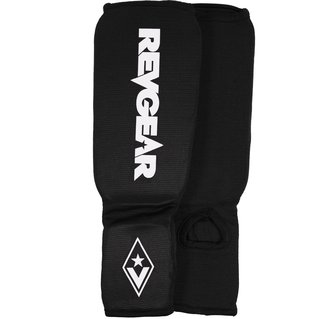 Amateur Muay Thai Shin Guards - Black - Revgear Europe