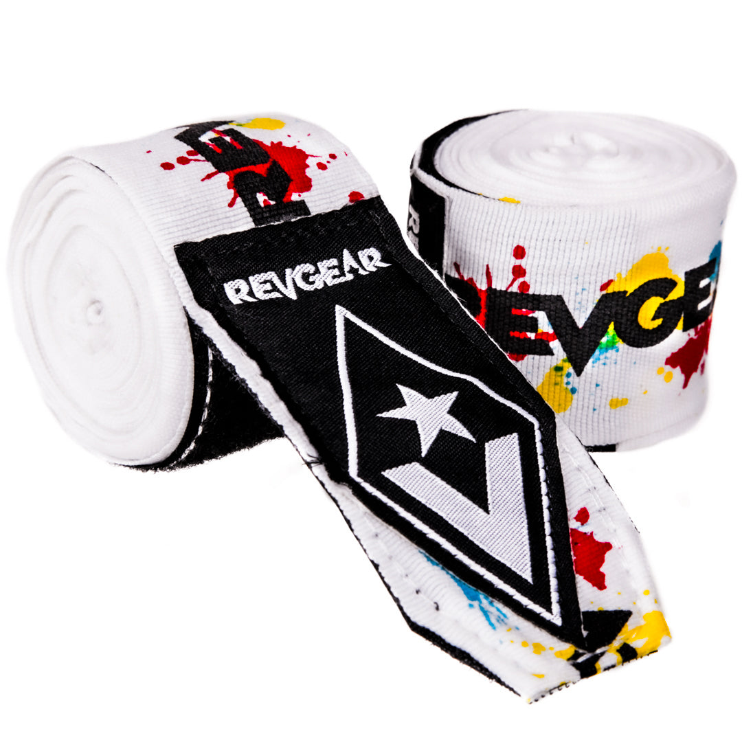 REVGEAR PRO SERIES ELASTIC HAND WRAPS | SPLATTER | 2 IN X 180 IN