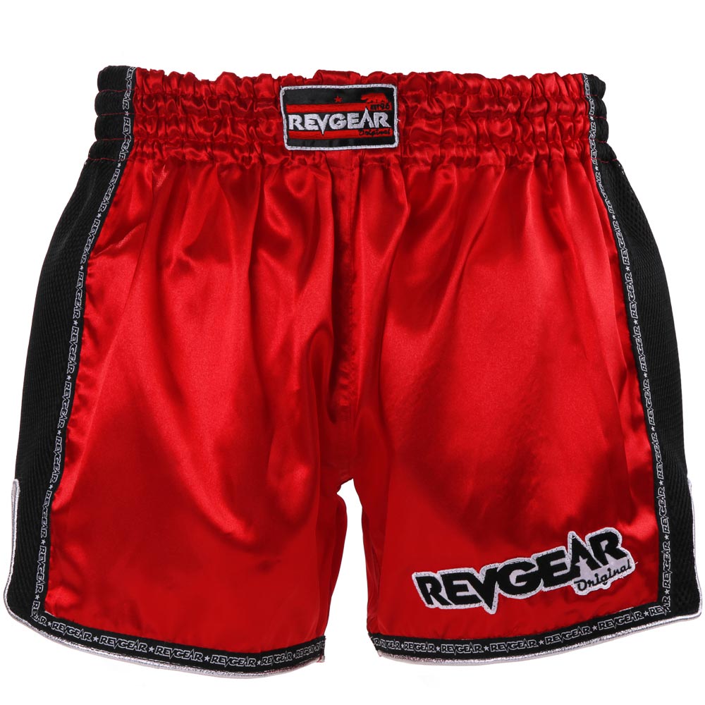Original Muay Thai Shorts - Red - Revgear Europe