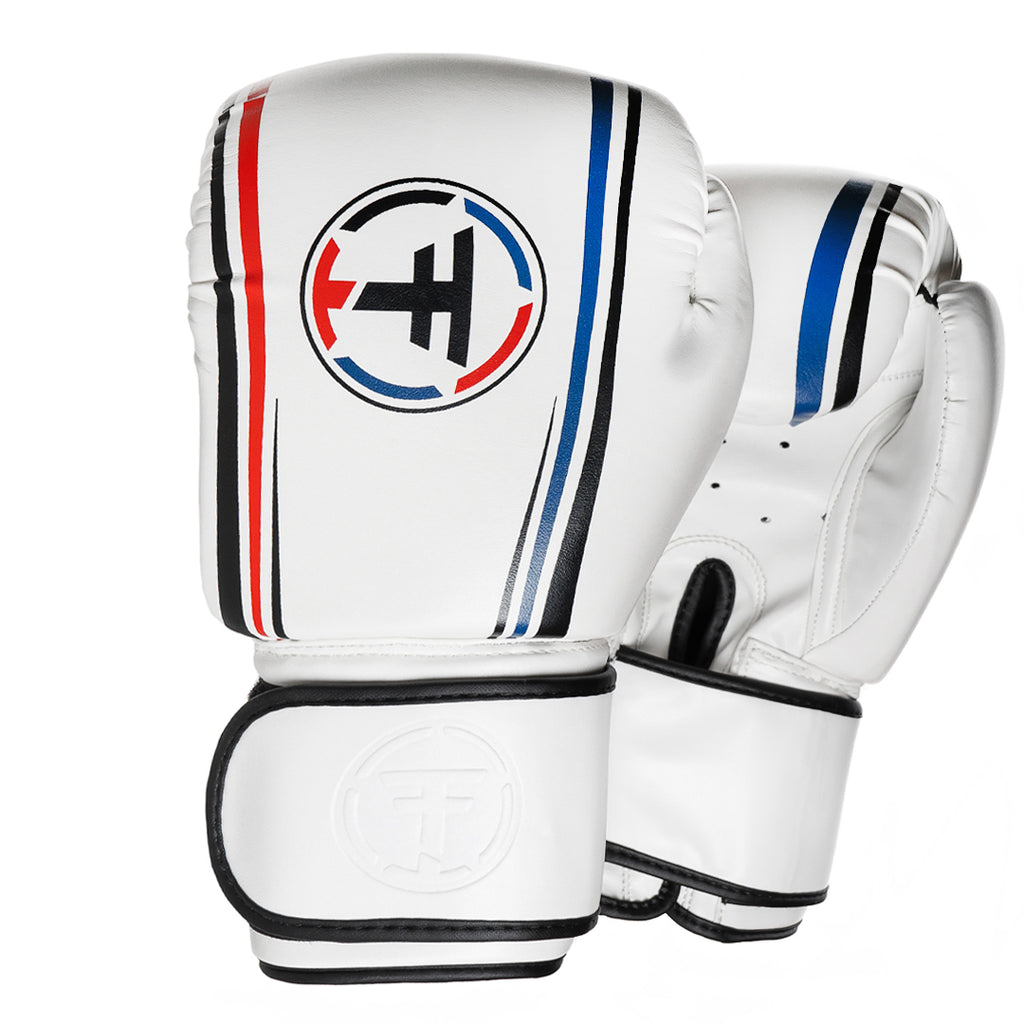 Thai Fighter Boxing Gloves - White - Revgear Europe