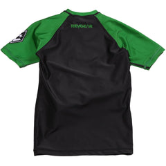 Kids Short Sleeve Rashguard - Green - Revgear Europe