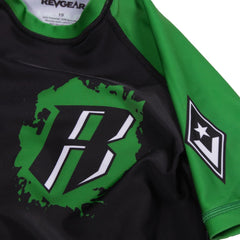 Kids Short Sleeve Rashguard - Green - Revgear Europe