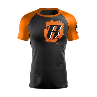 Kids Short Sleeve Rashguard - Orange - Revgear Europe