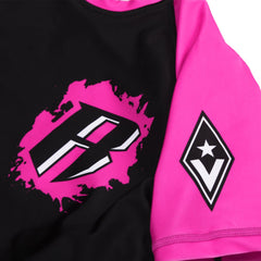 Kids Short Sleeve Rashguard - Pink - Revgear Europe