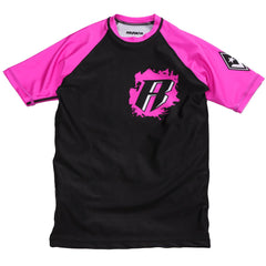 Kids Short Sleeve Rashguard - Pink - Revgear Europe