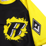 Kids Short Sleeve Rashguard - Yellow - Revgear Europe