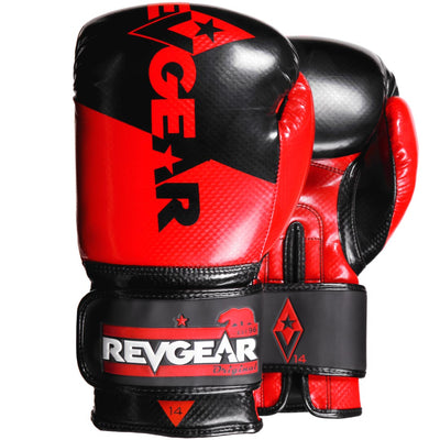 Pinnacle Boxing Gloves - Adult (Black/Red) - Revgear Europe