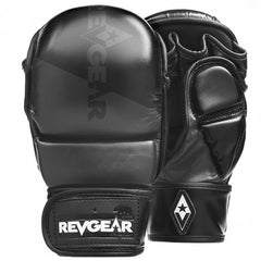 PINNACLE MMA SPARRING GLOVES - Adult (Black/Black) - Revgear Europe