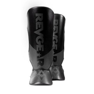 Pinnacle Shin Guards - Adult (Black/Black) - Revgear Europe