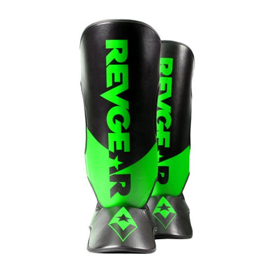 Pinnacle Shin Guards - Adult (Black/Green) - Revgear Europe