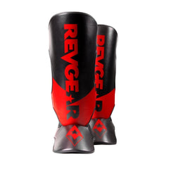 Pinnacle Shin Guards - Adult (Black/Red) - Revgear Europe