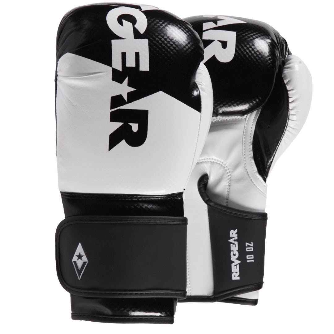 Pinnacle 2.0 Boxing Gloves - Adult (Black/White) - Revgear Europe