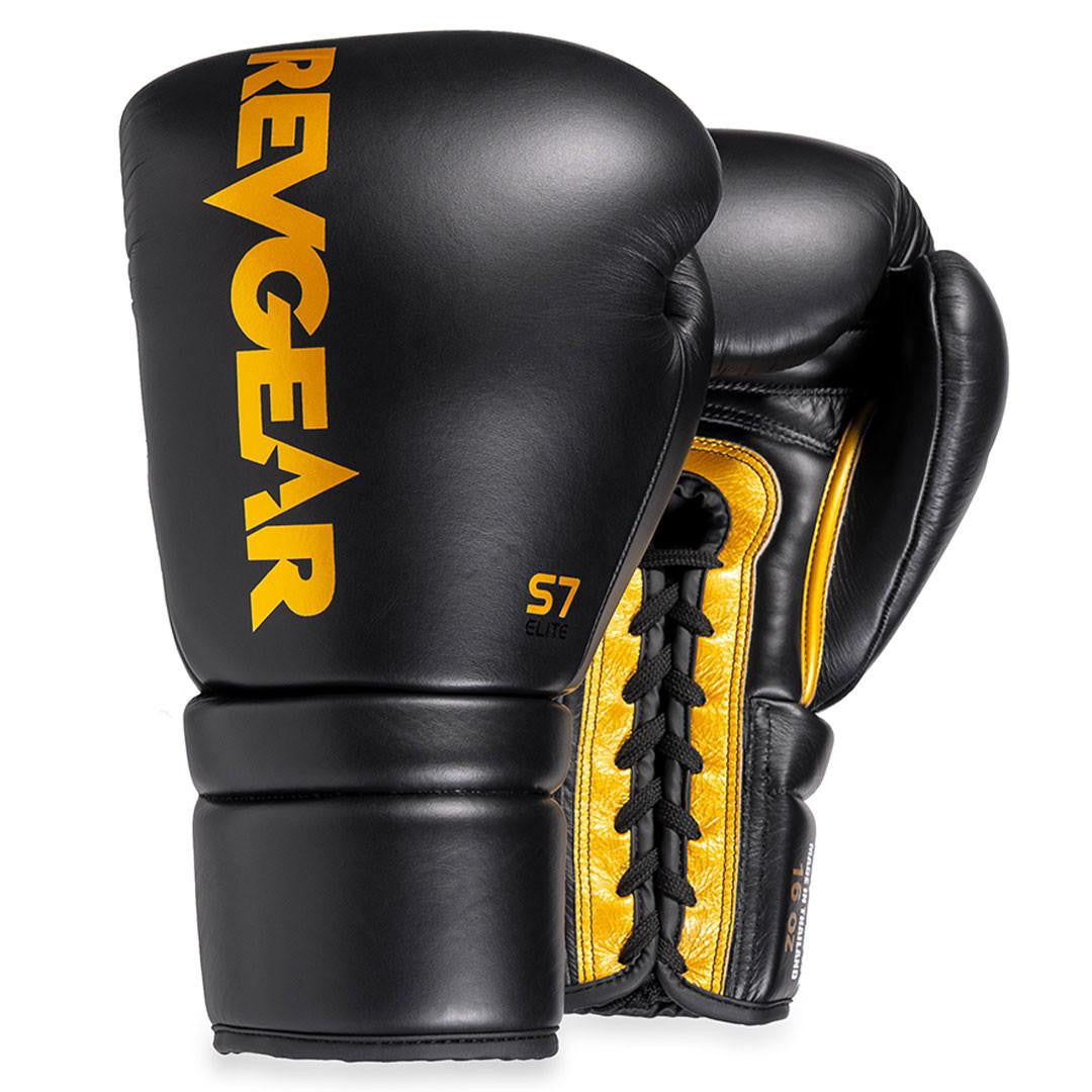 Revgear S7 Leather Lace Up Sparring Gloves