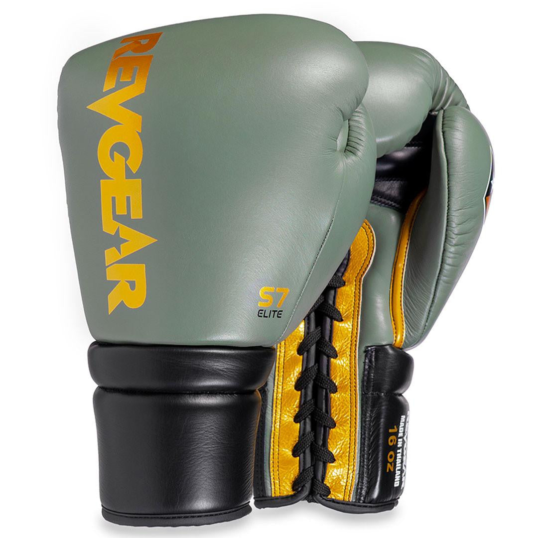 Revgear S7 Leather Lace Up Sparring Gloves