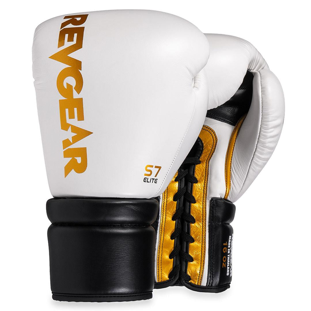 Revgear S7 Leather Lace Up Sparring Gloves