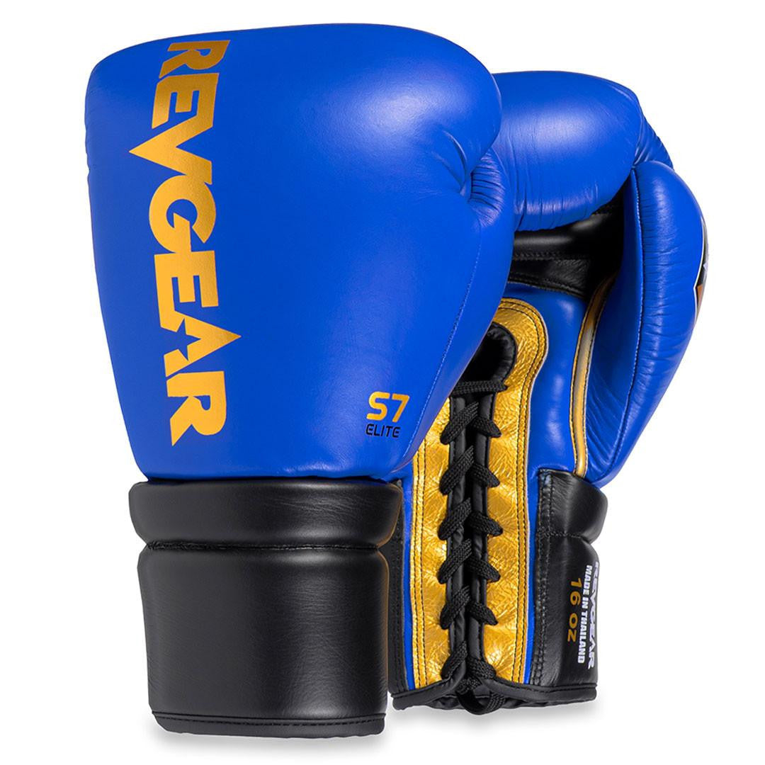 Revgear S7 Leather Lace Up Sparring Gloves