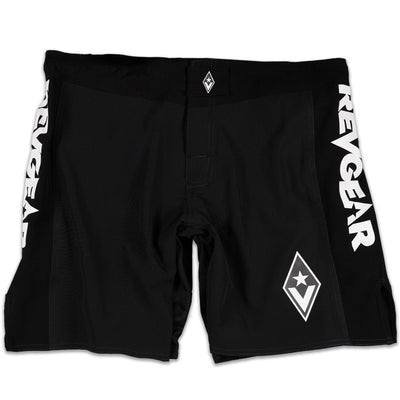 STEALTH 1 HYBRID FIGHT SHORTS - BLACK/BLACK - Revgear Europe