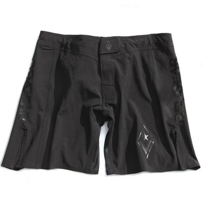 STEALTH 1 HYBRID FIGHT SHORTS - BLACK/BLACK - Revgear Europe