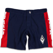 STEALTH 1 HYBRID FIGHT SHORTS - Navy/Red - Revgear Europe