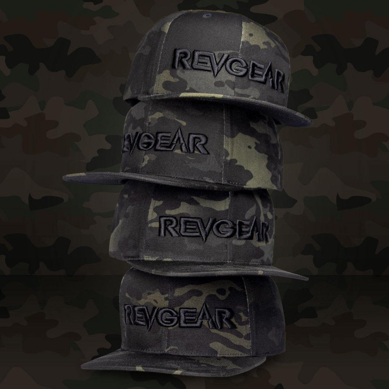 3D PREMIUM SNAPBACK HAT - CAMO - Revgear Europe