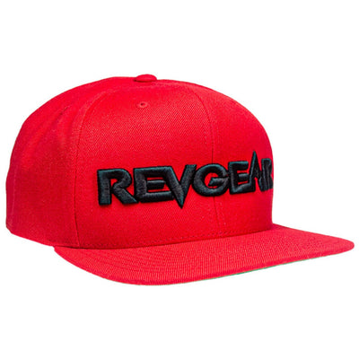 3D PREMIUM SNAPBACK HAT - RED/BLACK - Revgear Europe