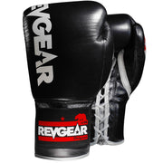 F1 Competitor - Professional Boxing Fight Gloves - Black/Grey - Revgear Europe