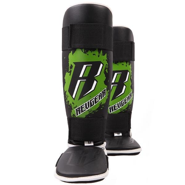 Kids Deluxe Shin Guards - Green - Revgear Europe
