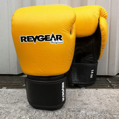 Original Thai Boxing Gloves - Yellow - Revgear Europe