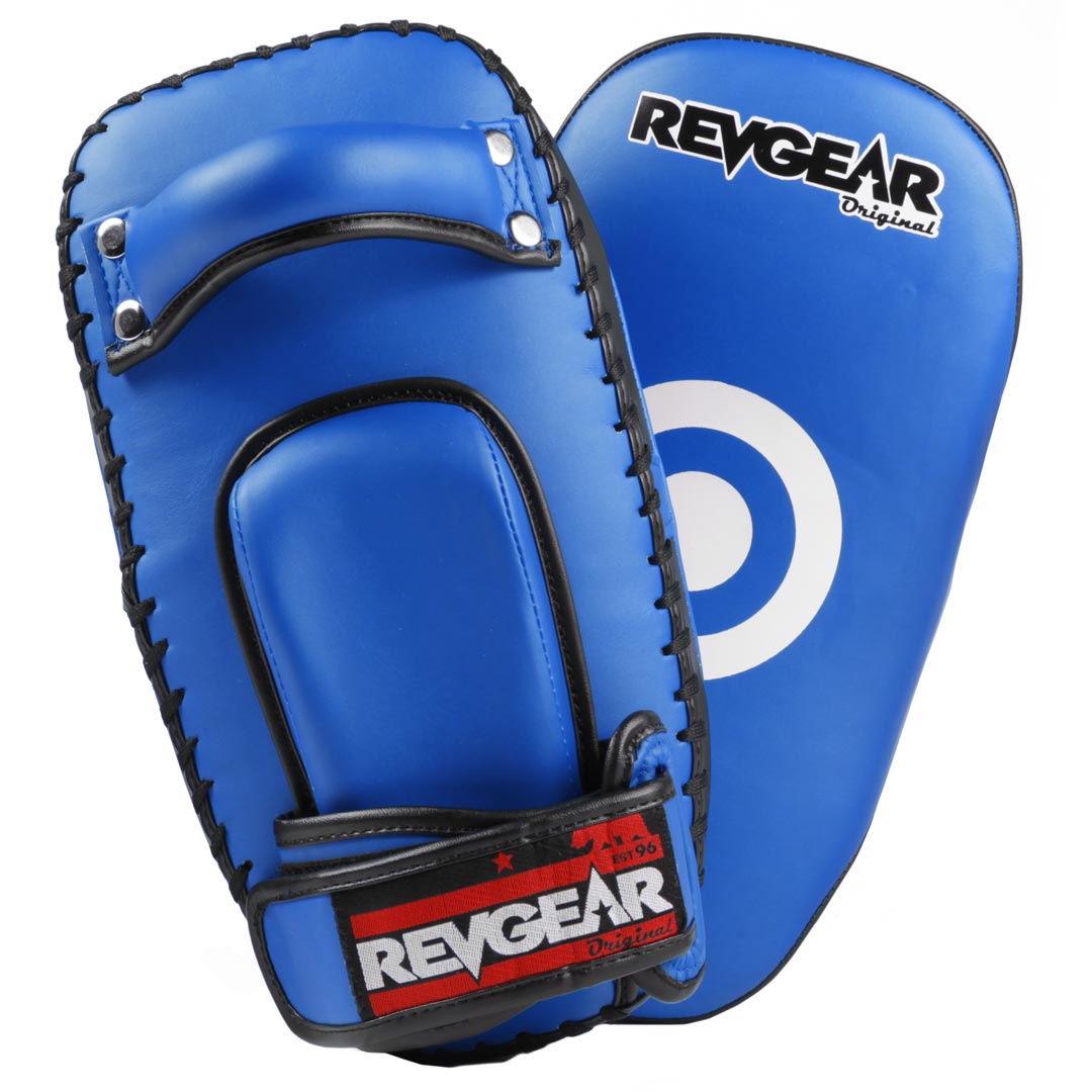 Original Thai Kick Pads - Single Strap Blue - Revgear Europe