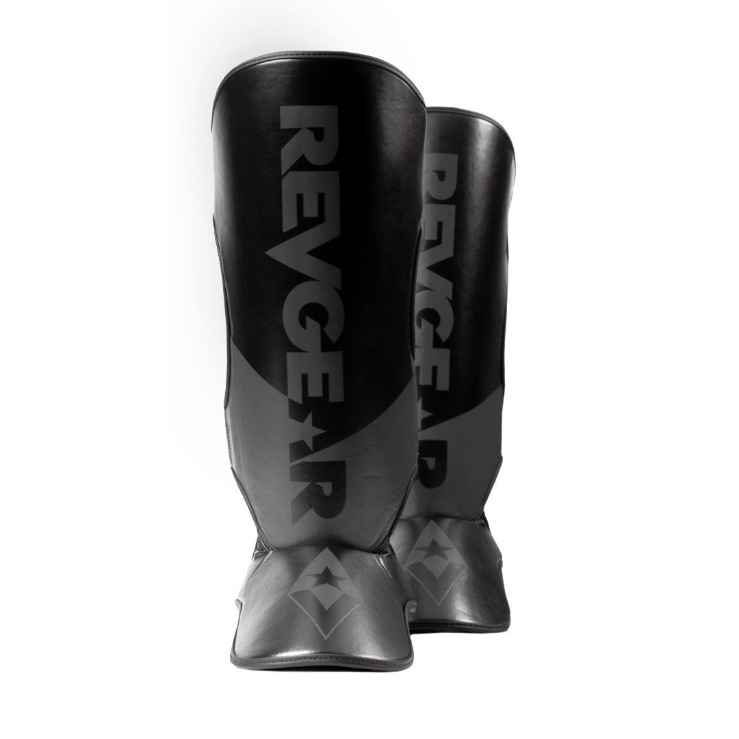 Pinnacle Shin Guards - Black/Black - Revgear Europe