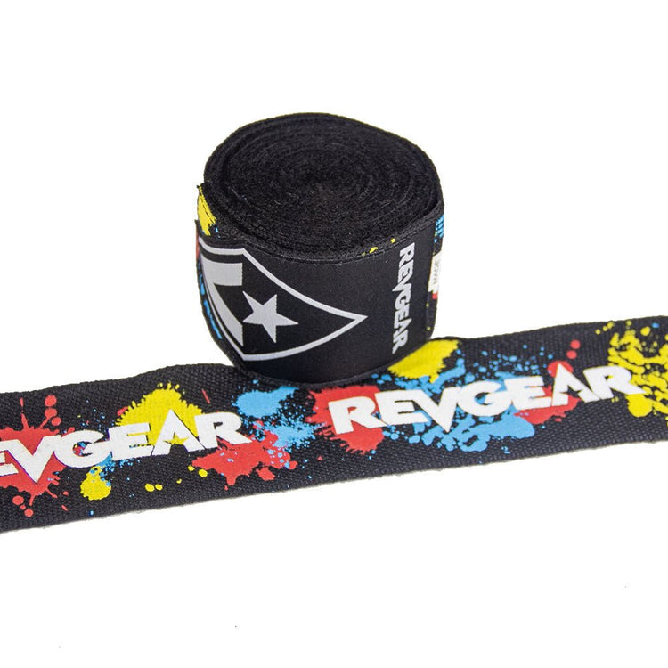 REVGEAR PRO SERIES ELASTIC HAND WRAPS | SPLATTER | 2 IN X 180 IN - Revgear Europe