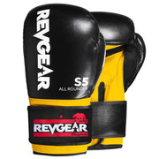 S5 All Rounder Boxing Glove - Black Yellow - Revgear Europe