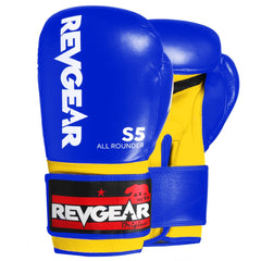 S5 All Rounder Boxing Glove - Blue/Yellow - Revgear Europe