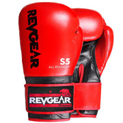 S5 All Rounder Boxing Glove - Red Black - Revgear Europe