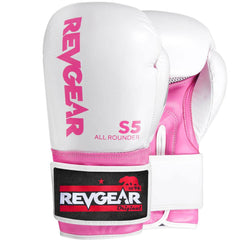 S5 All Rounder Boxing Glove - White Pink - Revgear Europe