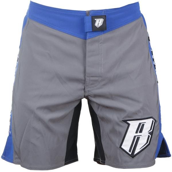 Spartan Pro Micro MMA Shorts - Grey & Blue - Revgear Europe