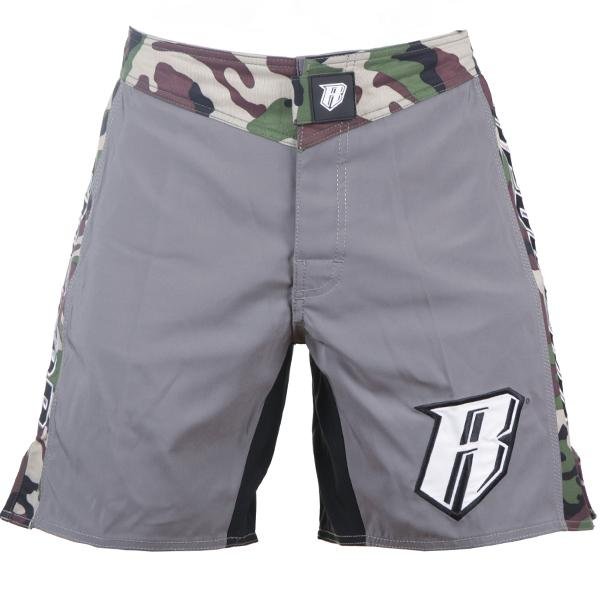 Spartan Pro Micro MMA Shorts - Grey - Camo - Revgear Europe