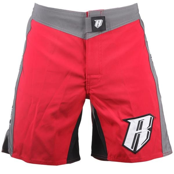 Spartan Pro Micro MMA Shorts - Red & Grey - Revgear Europe