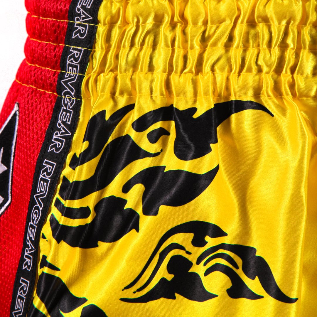 Spirit Yellow/Red Thai Shorts - Revgear Europe