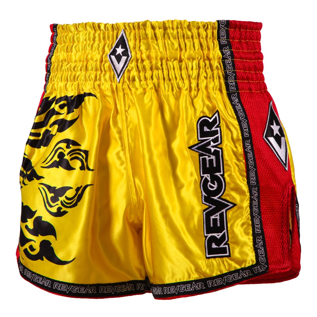 Spirit Yellow/Red Thai Shorts - Revgear Europe