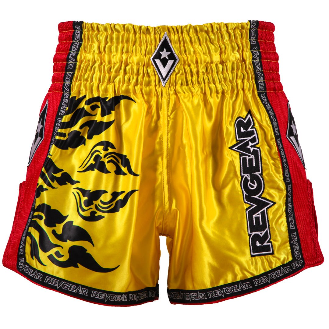 Spirit Yellow/Red Thai Shorts - Revgear Europe