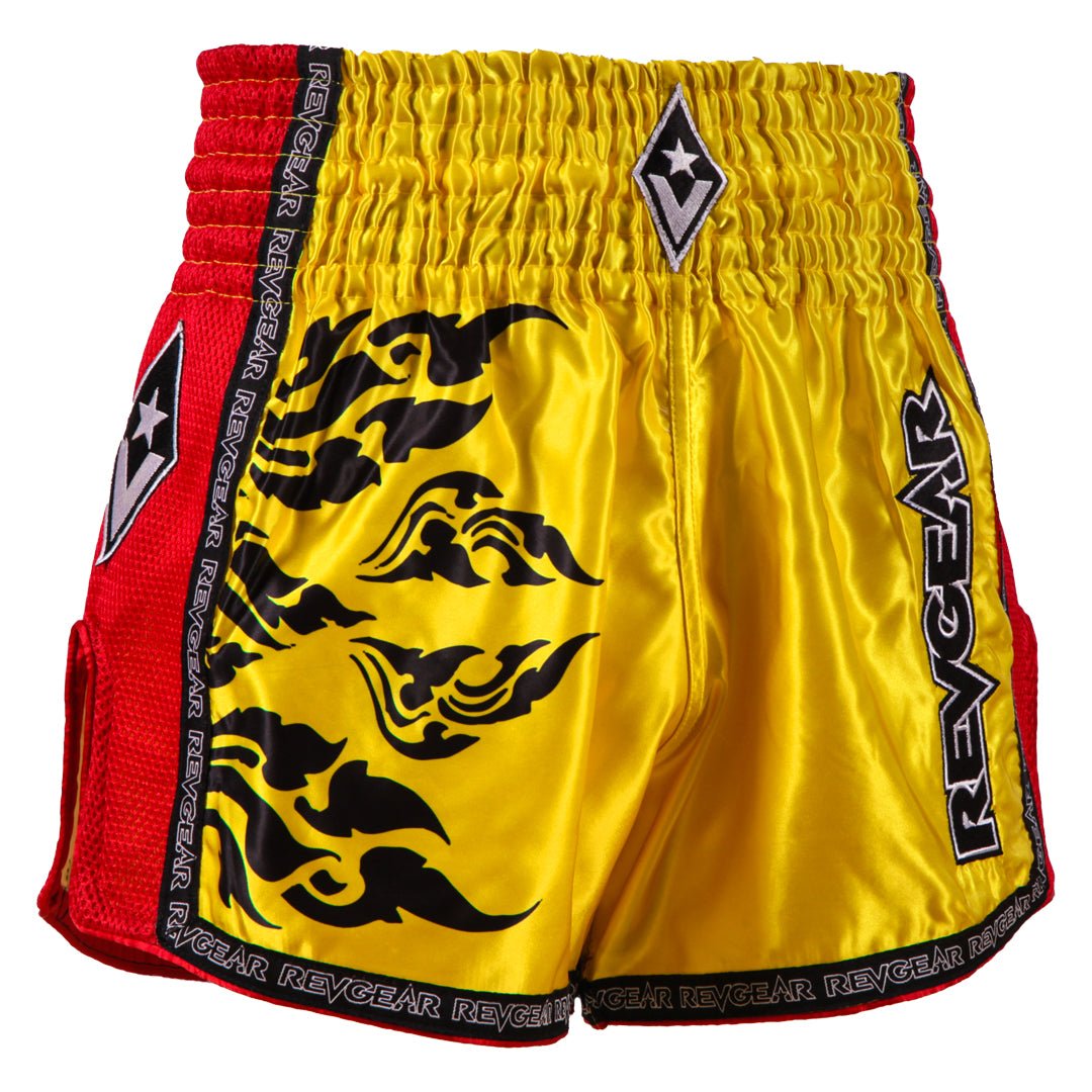 Spirit Yellow/Red Thai Shorts - Revgear Europe
