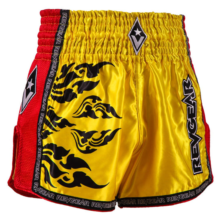 Spirit Yellow/Red Thai Shorts - Revgear Europe