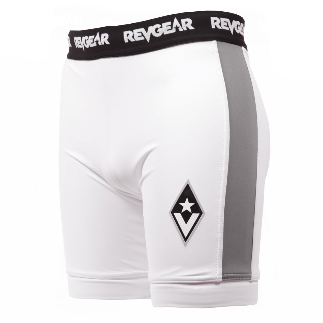 Staredown Revolution Vale Tudo Shorts - White - Revgear Europe