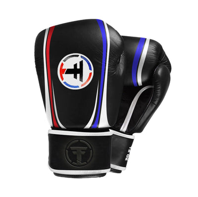 Thai Fighter Boxing Gloves - Black - Revgear Europe